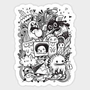 Monster Graffiti Sticker